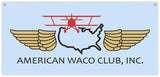 54 in. x 25 in. American WACO Club - Cotton Banner
