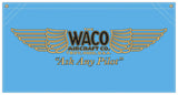 36 in. x 19 in. WACO Aircraft Co. - Cotton Banner