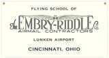 36 in. x 19 in. Embry-Riddle Flying School - Cotton Banner