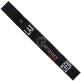 Compass Airlines LAX in Grey, Red and White on a Black Crew Tag