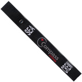 Compass Airlines SEA in Grey, Red and White on a Black Crew Tag