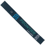 Frontier Airlines DEN in Green, Cyan and Gray on a Black Crew Tag