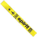 Spirit Airlines IAH in Black on a Yellow Crew Tag