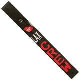 Virgin Air LAX in Red and White on a Black Crew Tag