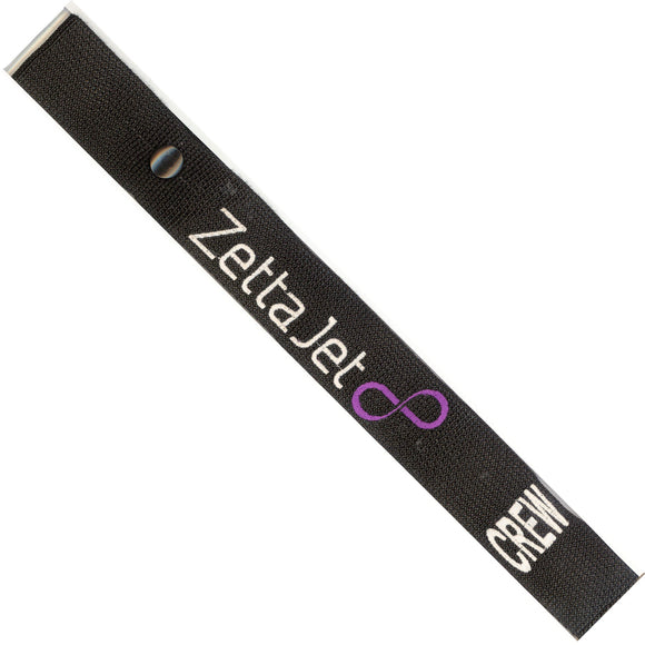Zetta Jet   in White and Purple on a Black Crew Tag