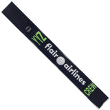 Flair Airlines YYZ in Neon Green and White on a Black Crew Tag