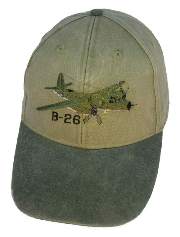 B-26 Marauder on a Khaki/Green Cap