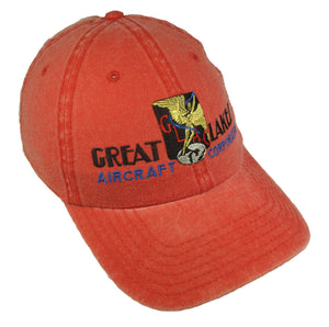 Great Lakes Logo on a Red Cap