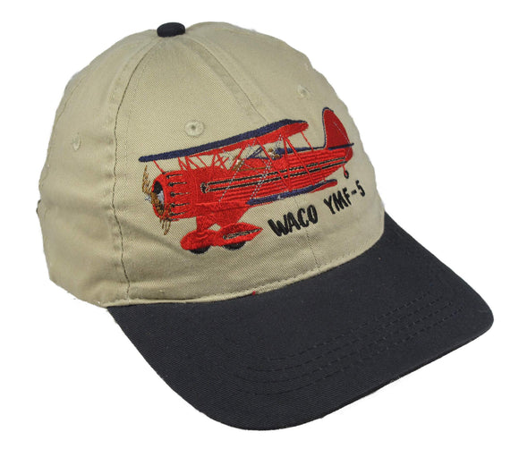 WACO YMF-5 Classic - Super on a Khaki/Navy Cap