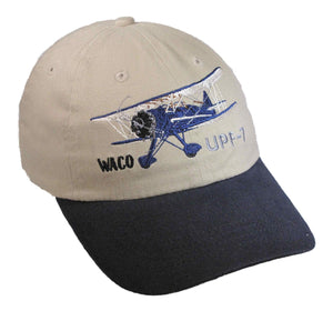WACO UPF-7 on a Khaki/Navy Cap