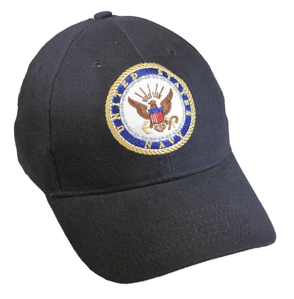 US Navy Emblem on a Navy Cap