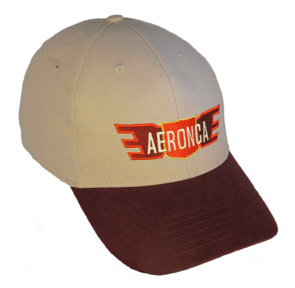 Aeronca Wings - Post War Logo on a Khaki/Maroon Cap