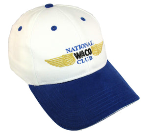 National Waco Club Logo on a White/Royal Cap