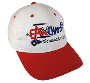 EAA Chapter 231 Logo on a White/Red Cap