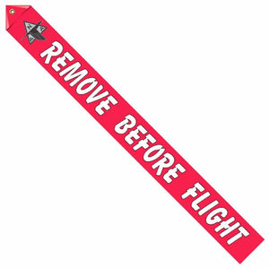 North American Logo Remove Before Flight Streamer