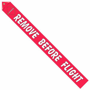 Post War Stinson Logo Remove Before Flight Streamer