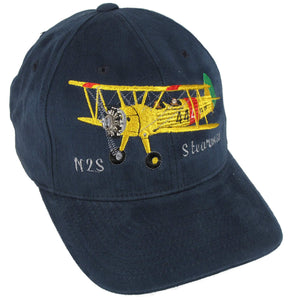 Stearman Airplane - N2S-2 w/ Lycoming on a Navy Cap
