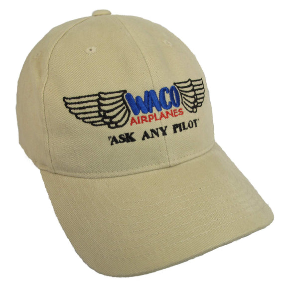 WACO Logo - Early - Ask Any Pilot on a Putty Cap