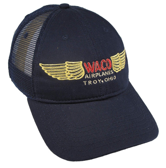 WACO Logo - Late - Troy, Ohio on a Navy Cap