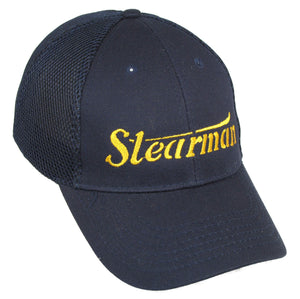 Stearman Logo Stencil on a Navy Cap