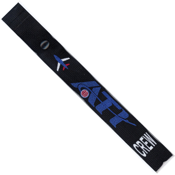 Air Transport International   in Blue, White and Red on a Black Crew Tag