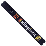 Allegiant Air PIT in White, Orange and Yellow on a Black Crew Tag