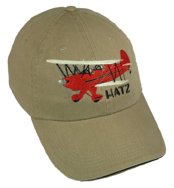 Hatz Classic In Red & Cream on a Khaki/Black Cap