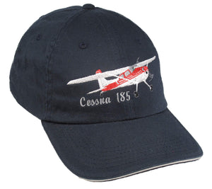 Cessna185 on a Navy/White Cap