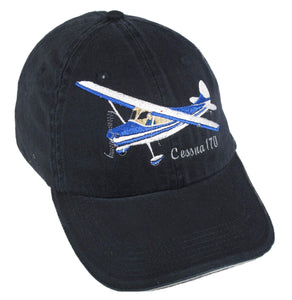 Cessna170 on a Navy/White Cap