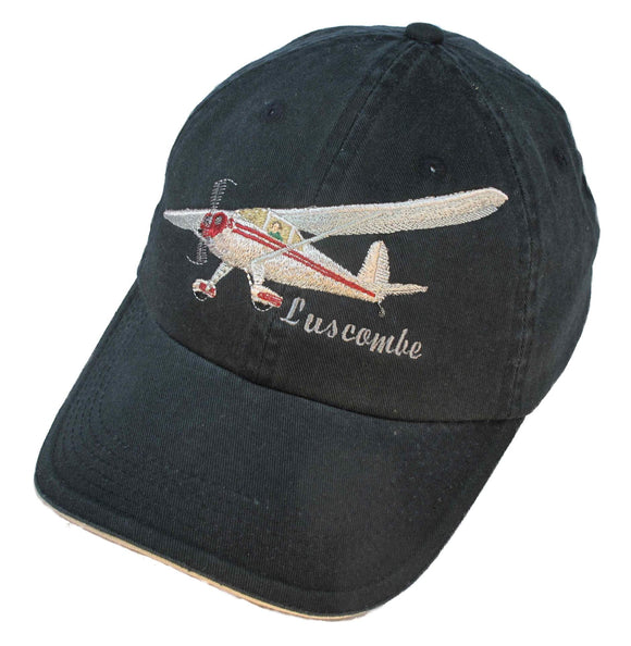 Luscombe Silvaire - Metal Wing on a Navy/White Cap