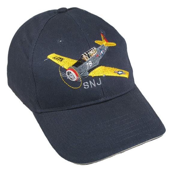 SNJ on a Navy/Stone Cap
