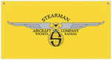 36 in. x 19 in. Stearman Wings - Cotton Banner