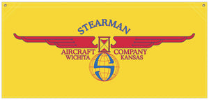 54 in. x 25 in. Stearman Wings - Cotton Banner