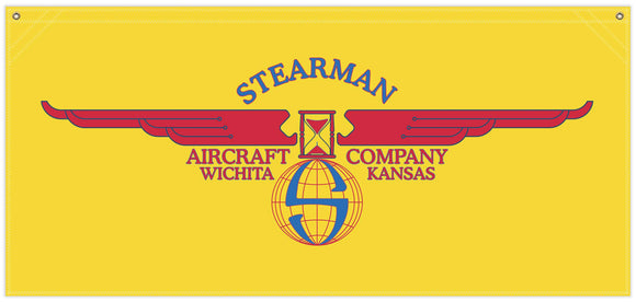 54 in. x 25 in. Stearman Wings - Cotton Banner