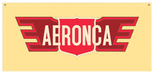 54 in. x 25 in. Aeronca Post-War - Cotton Banner