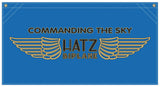 36 in. x 19 in. Hatz Airplane - Cotton Banner