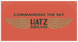 36 in. x 19 in. Hatz Airplane - Cotton Banner