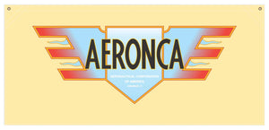 54 in. x 25 in. Aeronca Pre-War - Cotton Banner