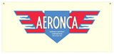 54 in. x 25 in. Aeronca Red White and Blue Logo - Cotton Banner
