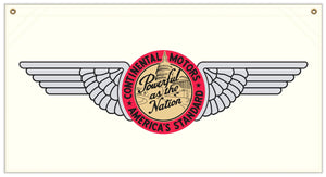 36 in. x 19 in. Continental Motors - Cotton Banner