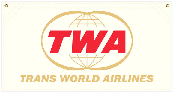 36 in. x 19 in. TWA - Cotton Banner