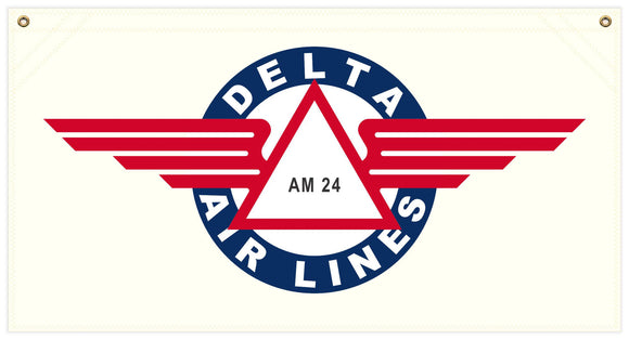 36 in. x 19 in. Delta Airlines - Cotton Banner