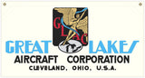 36 in. x 19 in. Great Lakes Aircraft - Cotton Banner