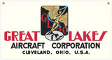 36 in. x 19 in. Great Lakes Aircraft - Cotton Banner