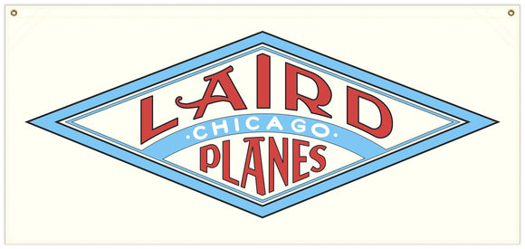 54 in. x 25 in. Laird Aircraft - Cotton Banner