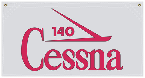 36 in. x 19 in. Cessna140 - Cotton Banner