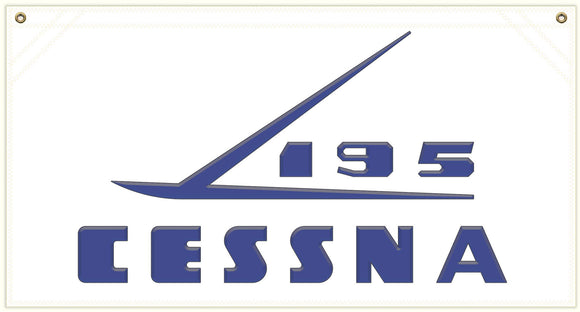 36 in. x 19 in. Cessna195 - Cotton Banner