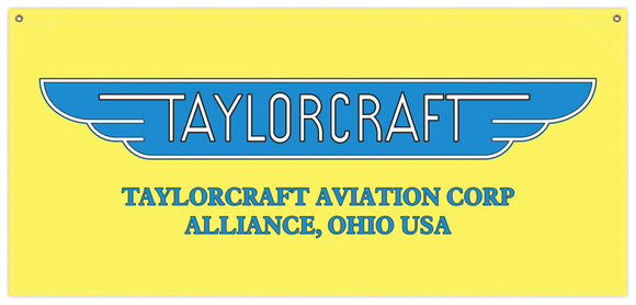 54 in. x 25 in. Taylorcraft - Cotton Banner