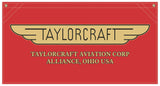 36 in. x 19 in. Taylorcraft - Cotton Banner