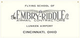 54 in. x 25 in. Embry-Riddle Flying School - Cotton Banner